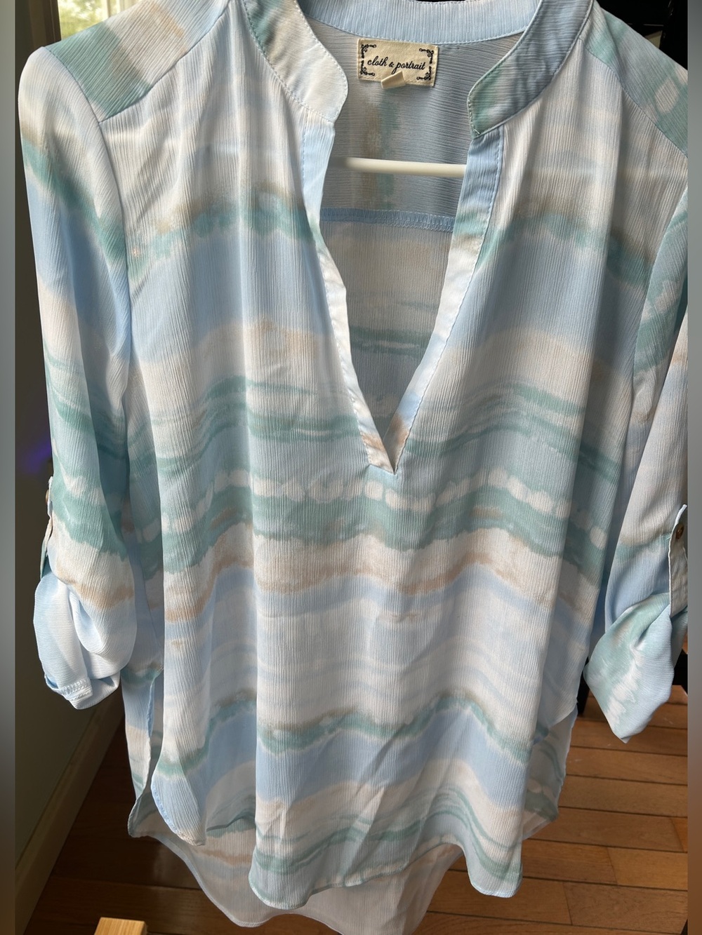 LNC Cloth & Portrait Sheer long Tunic